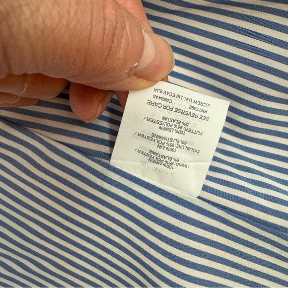 J.CREW RHODES BLAZER Size 8 Fiery Sunset IN LINEN E9766 - Picture 14 of 16